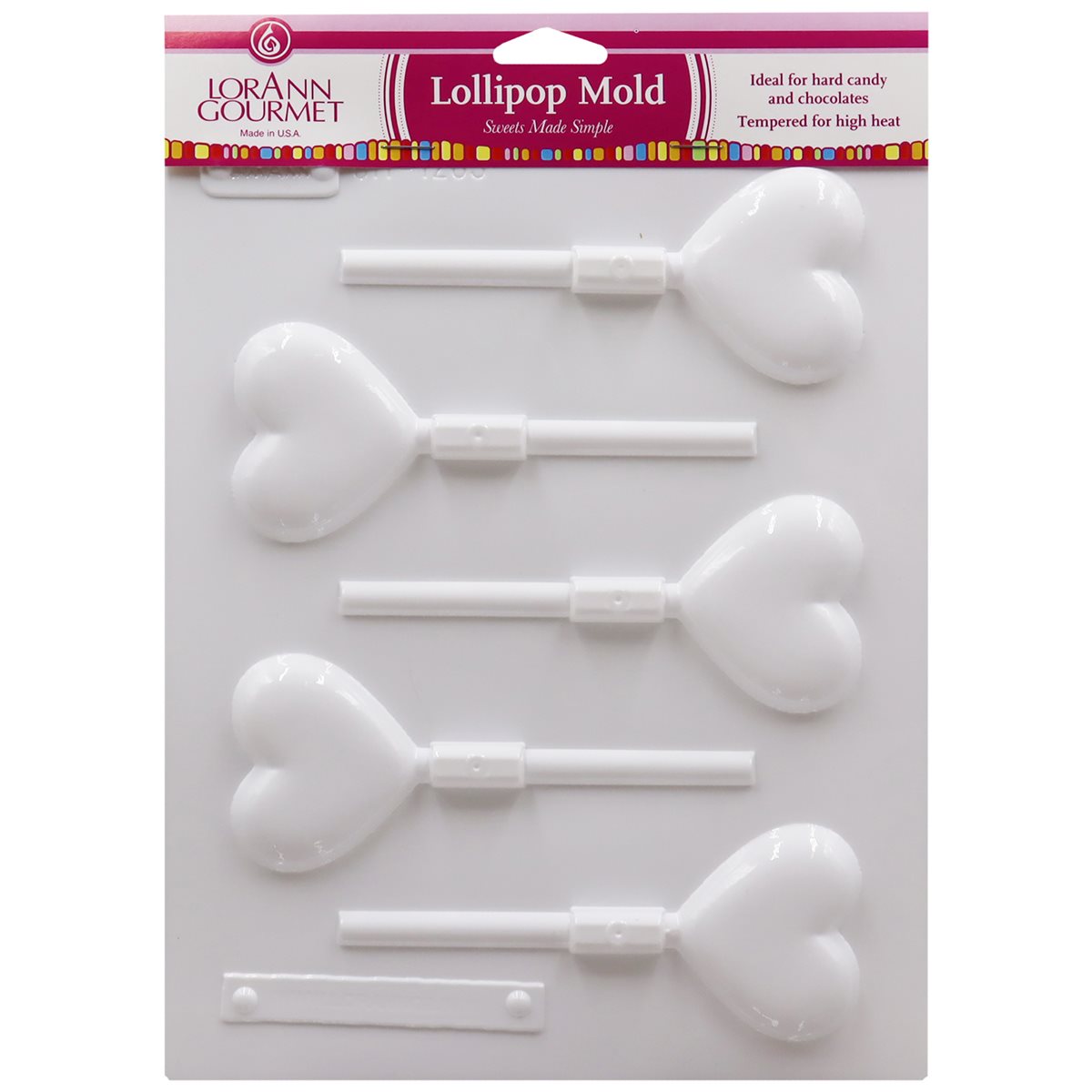 Hearts Lollipop Sheet Mold - LorAnn3.99Fusion Flavours  