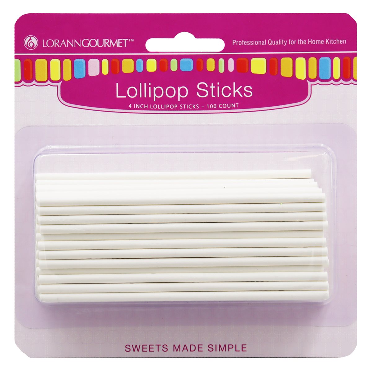 Lollipop Sticks, Small (100 pack) - LorAnn3.49Fusion Flavours  