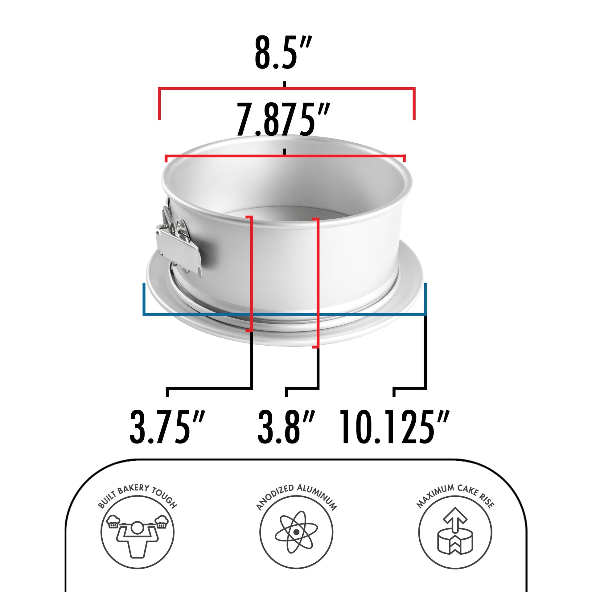 Anodized Aluminum Round Springform Cake Pan20.99Fusion Flavours  